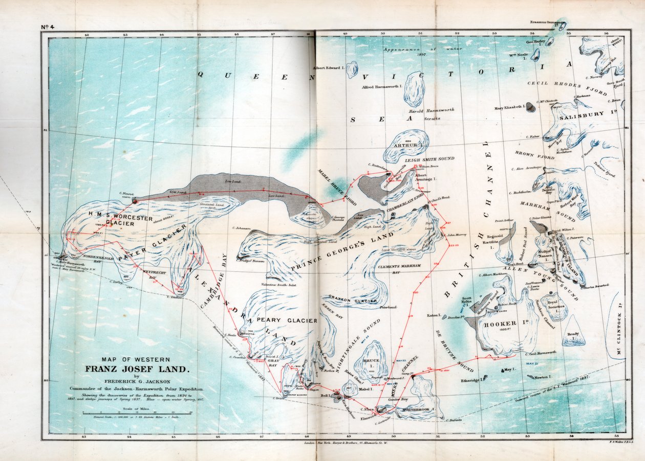 Terra de Franz Josef ocidental, 1899 de Unbekannt