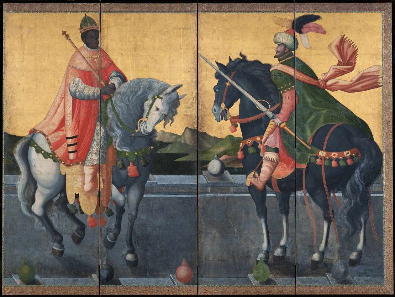 Reis ocidentais a cavalo, primeiro terço do século XVII. de Unbekannt