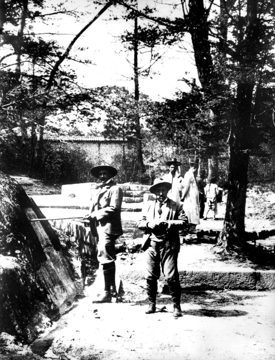 Visitantes ocidentais da Coréia, 1900 de Unbekannt