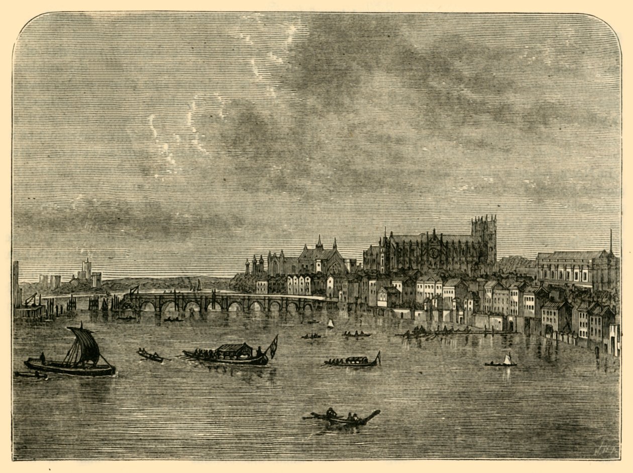 Ponte de Westminster, 1881. de Unbekannt