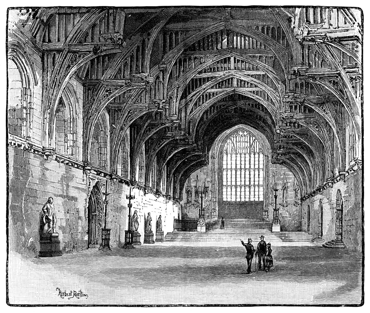 Westminster Hall, Londres, 1900 de Unbekannt