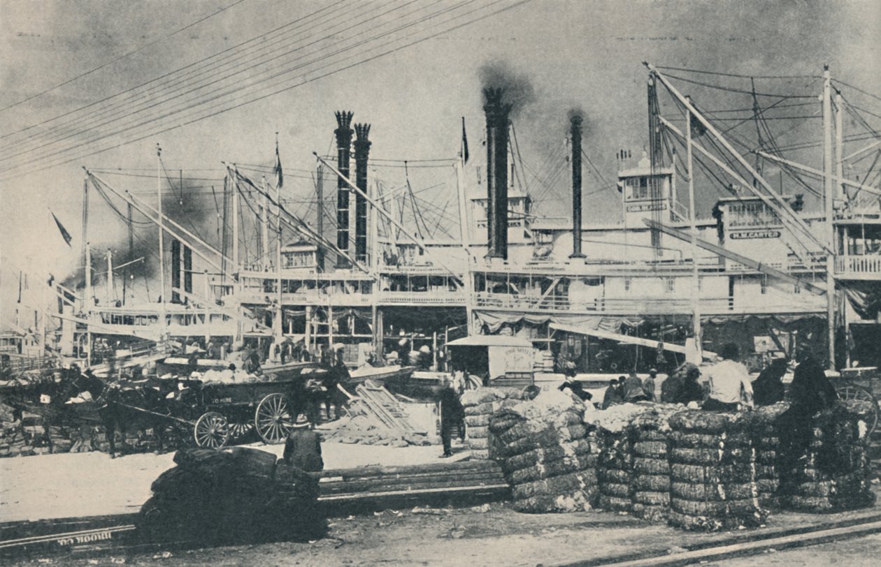 Quando o algodão foi carregado, uma floresta de torres e chaminés, 1937 de Unbekannt