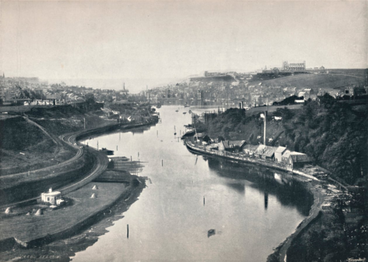 Whitby - Vista Geral da Cidade, 1895 de Unbekannt