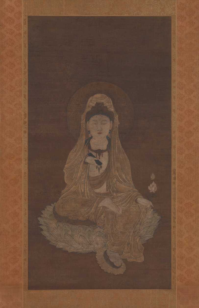 Kannon de túnica branca, século 13. de Unbekannt