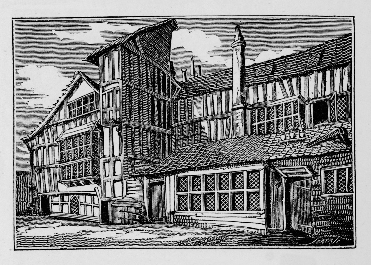 Casa Whittingtons em Swithins Passage, Moor Lane, Cidade de Londres, 1823 1906 de Unbekannt