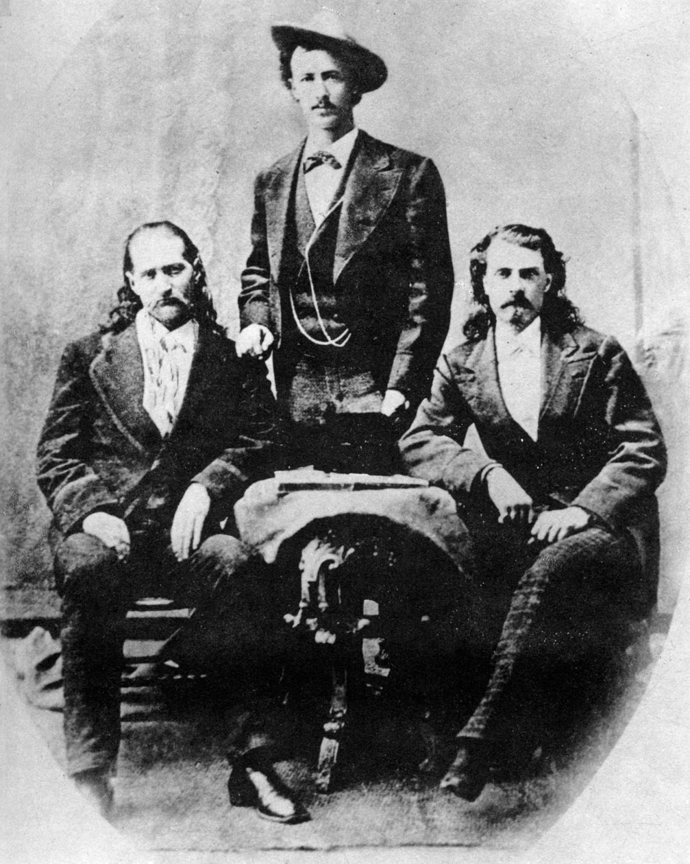 Wild Bill Hickok, Texas Jack Omohundro e Buffalo Bill Cody, c1870s 1954 de Unbekannt