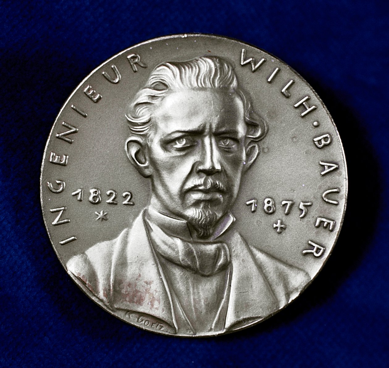 Wilhelm Bauer 1822-1875, inventor alemão e pioneiro na construção de submarinos de Unbekannt