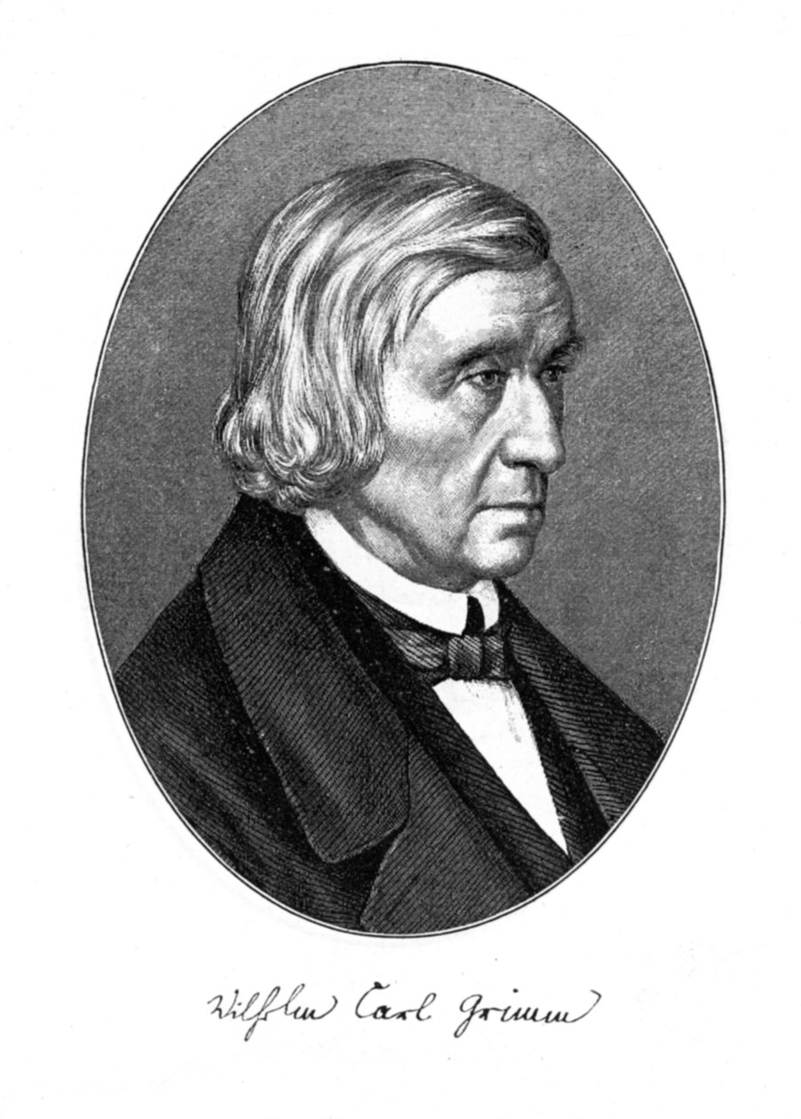Wilhelm Carl Grimm, autor alemão, 1887 de Unbekannt