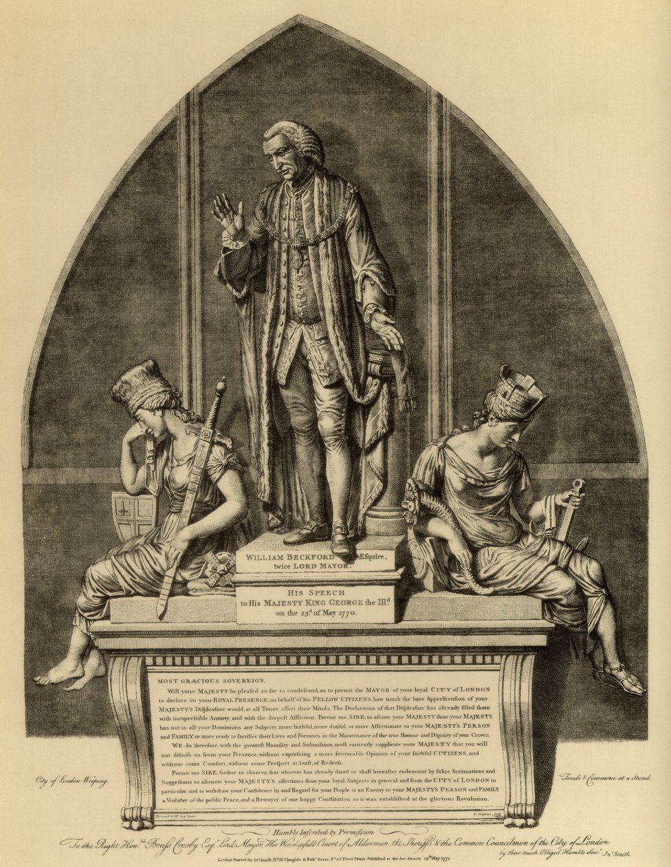 William Beckford e seu discurso ao rei George III, 1770 1886 de Unbekannt