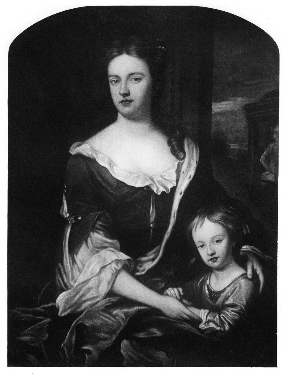 William, duque de Gloucester, com sua mãe, rainha Anne, 1907 de Unbekannt