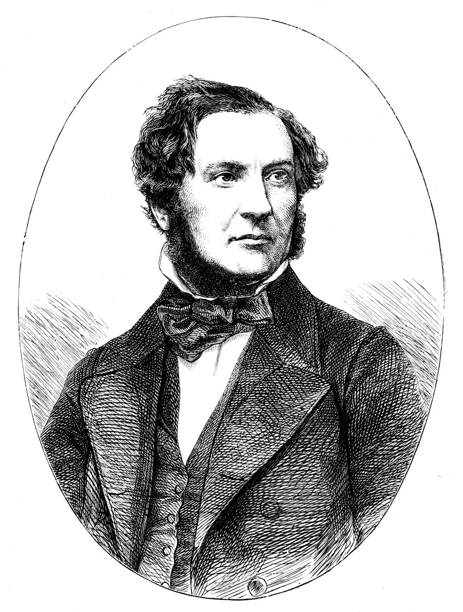 William Ewart Gladstone, estadista liberal britânico e primeiro ministro, 1855 de Unbekannt