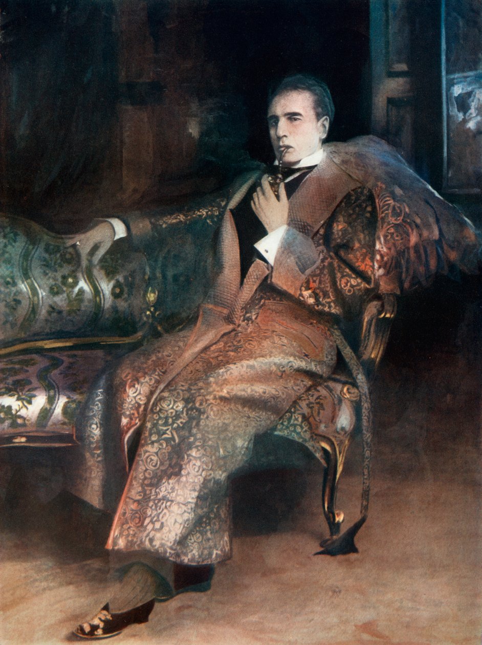 William Gillette em Sherlock Holmes, c1902 de Unbekannt