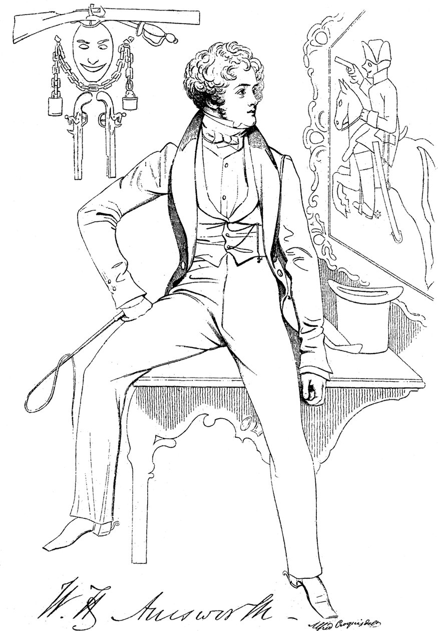 William Harrison Ainsworth 1805-1882, romancista histórico inglês, c1835 de Unbekannt