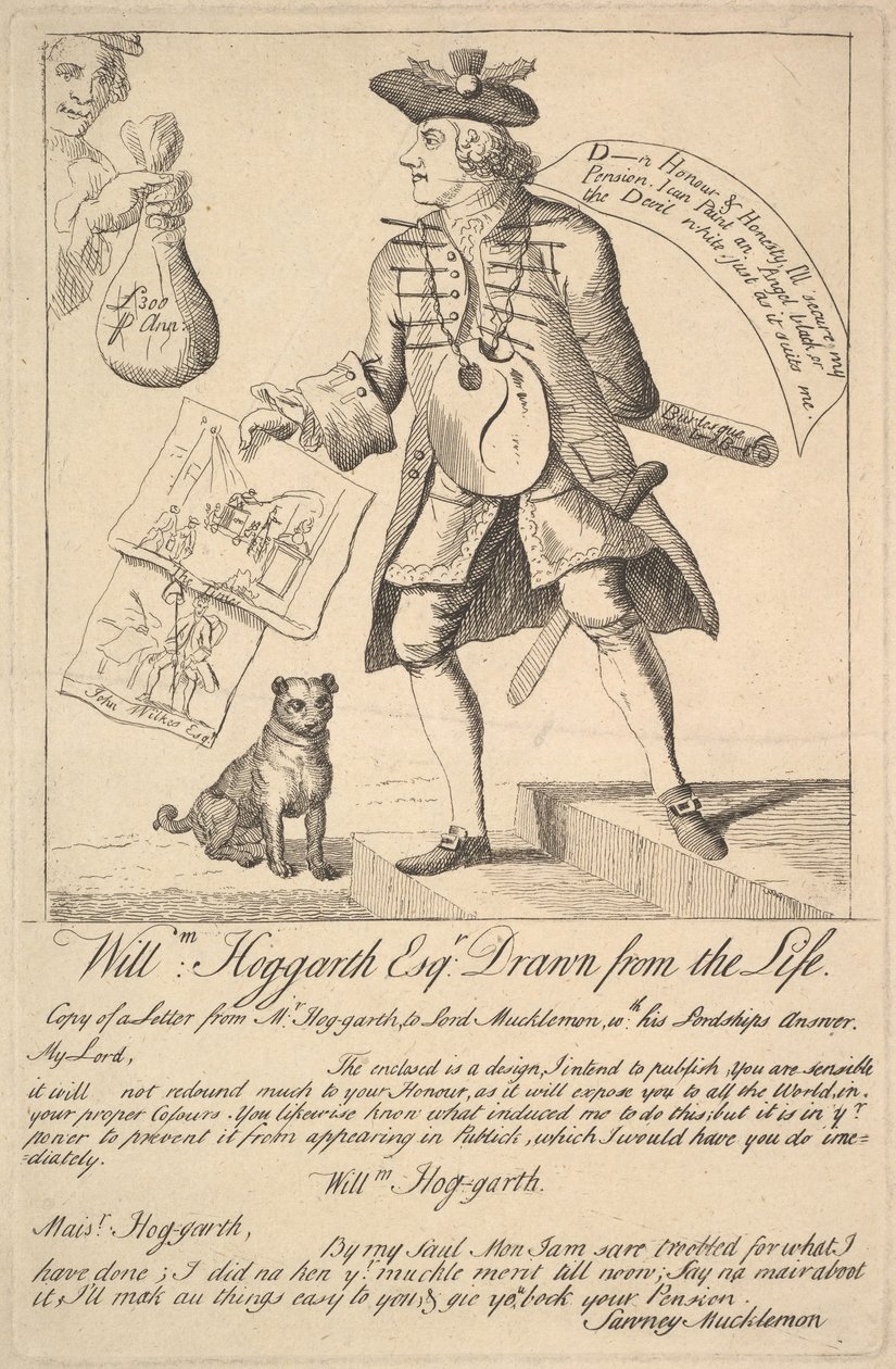 William Hog-garth Esq. Tirado da Vida, 1763. de Unbekannt