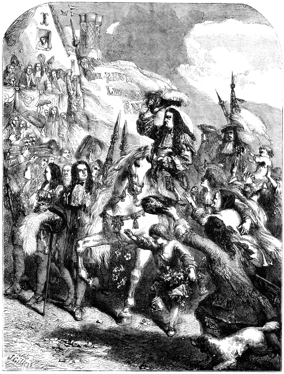 William III entrando em Exeter de Unbekannt
