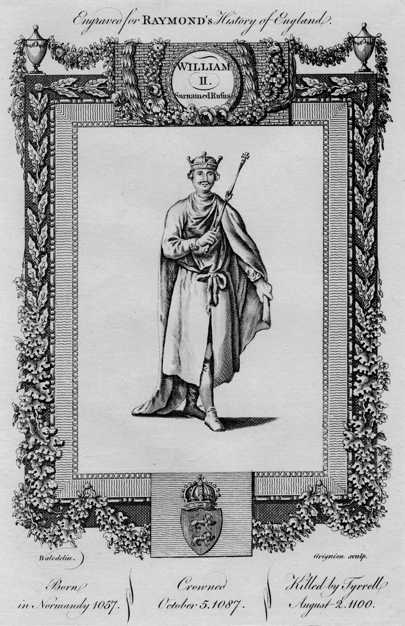 William II. Sobrenome Rufus, c1787 de Unbekannt