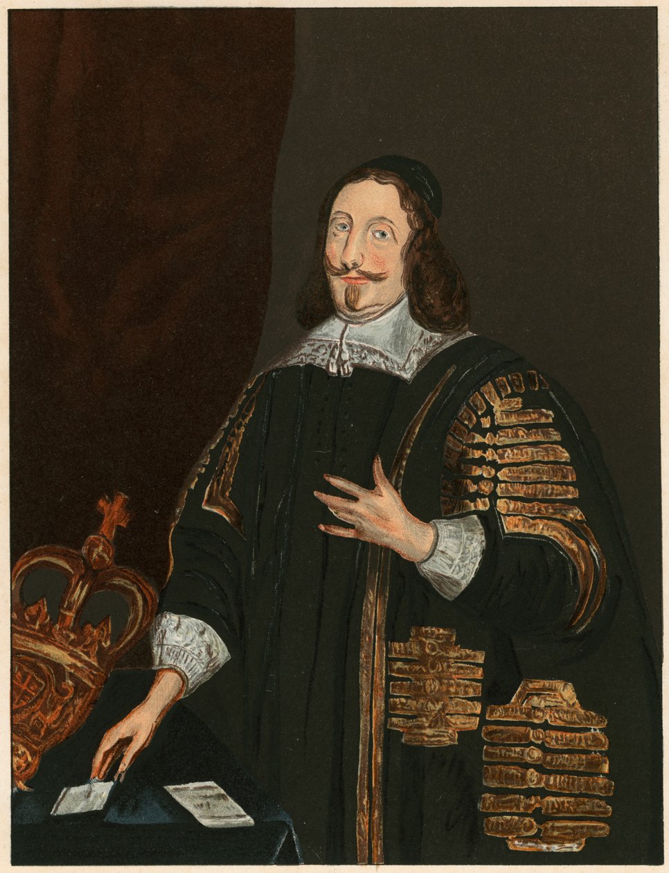 William Lenthall, parlamentar inglês do século XVII e advogado, c1843 de Unbekannt