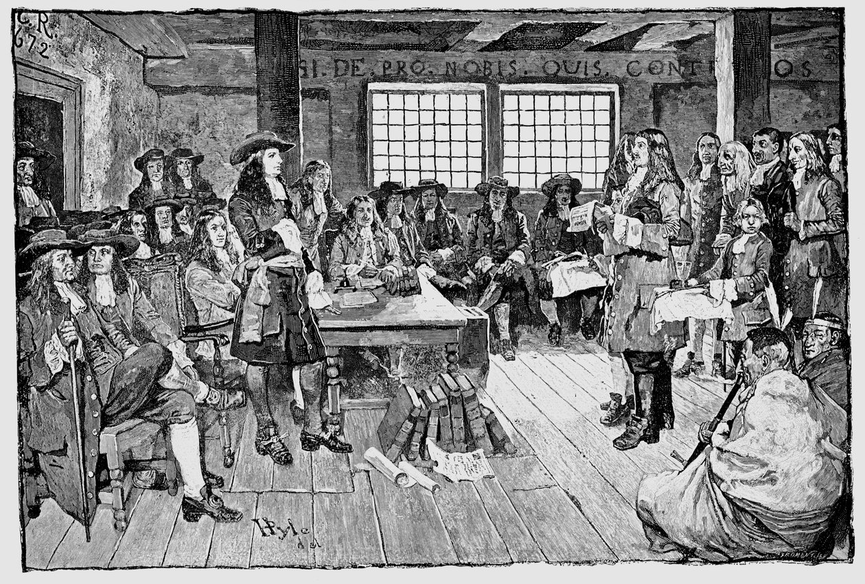 William Penn 1644-1718 inglês Quaker e colonialista, fundador da Pensilvânia, 1682 de Unbekannt