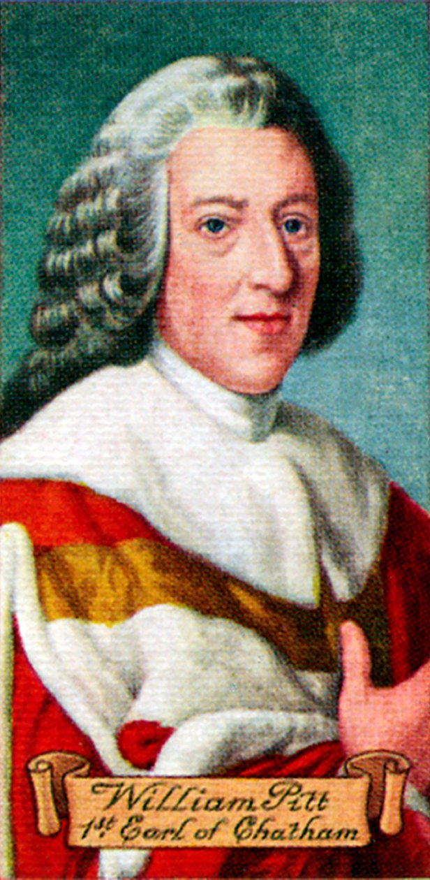 William Pitt, 1º Conde de Chatham, retirado de uma série de cartões de cigarro, 1935 de Unbekannt