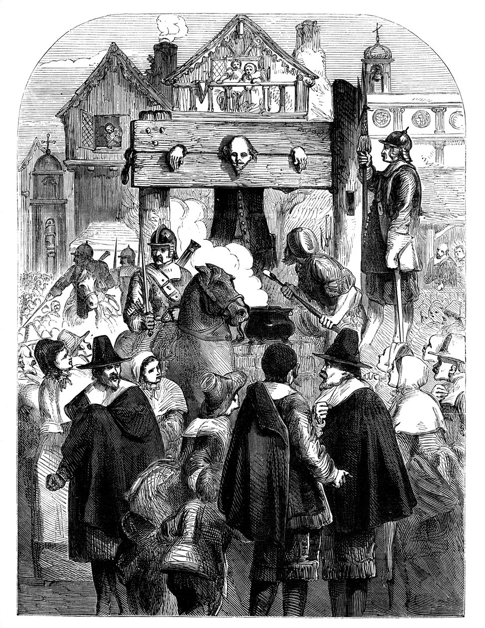 William Prynne 1600-1669 no pelourinho, c1902 de Unbekannt