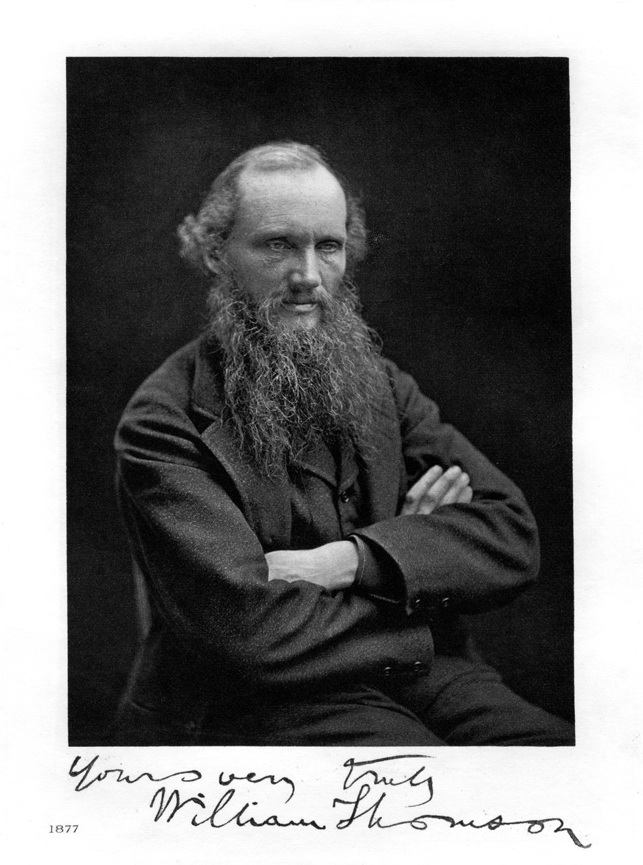 William Thomson, Lord Kelvin, matemático irlandês-escocês, físico e engenheiro, 1877 de Unbekannt
