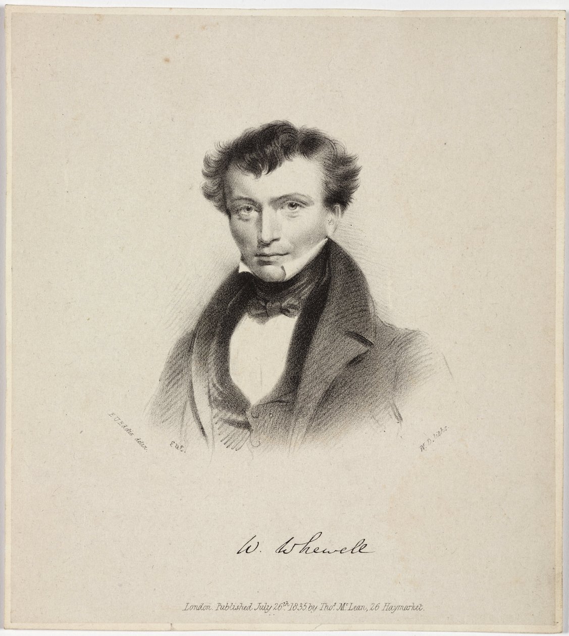 William Whewell, polimaturgo inglês, c 1820s de Unbekannt