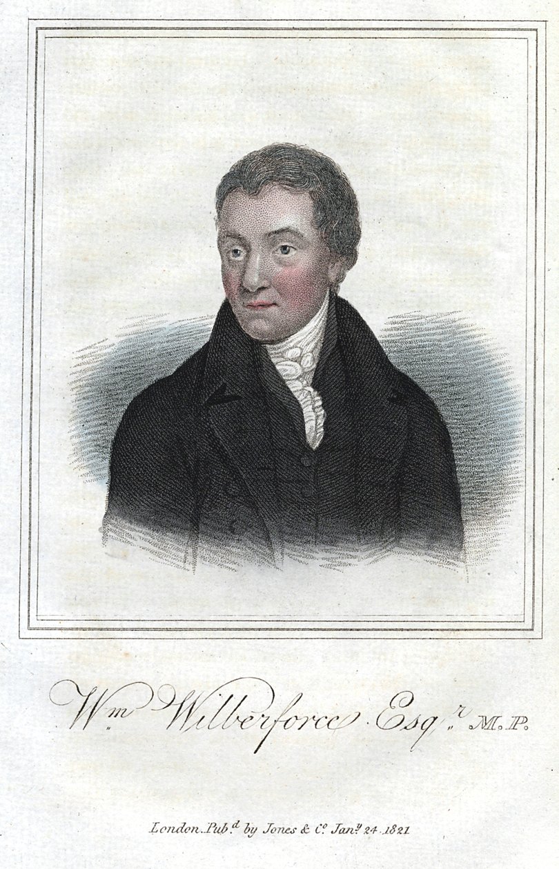 William Wilberforce, ativista inglês contra a escravidão, 1821 de Unbekannt