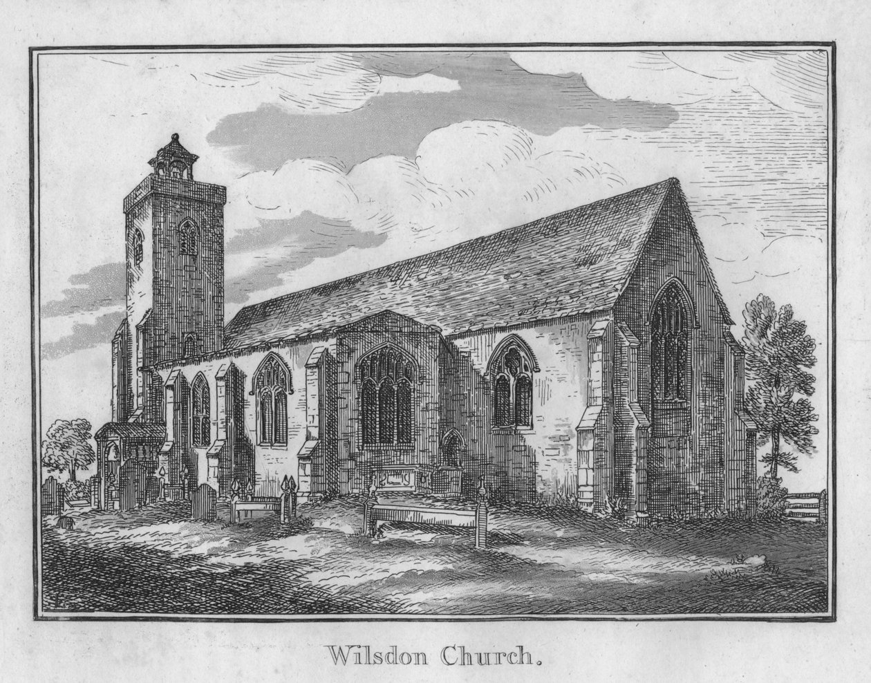 Igreja de Wilsdon, c1792 de Unbekannt