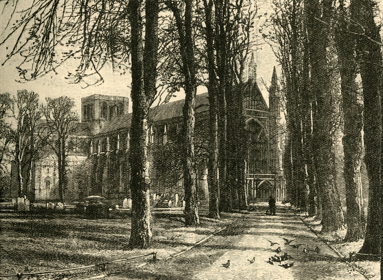 Catedral de Winchester, do Noroeste, 1898. de Unbekannt