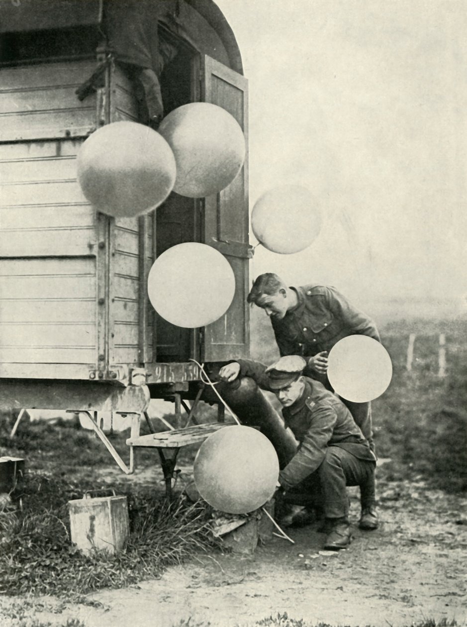 Relatórios de vento e do tempo do exército britânico, 1919. de Unbekannt