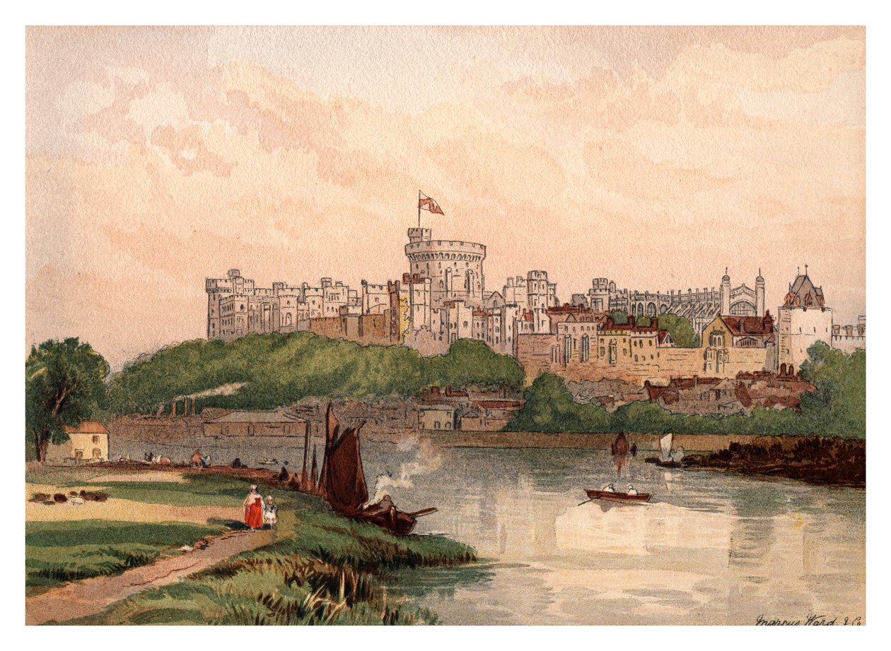 Castelo de Windsor, 1880 de Unbekannt