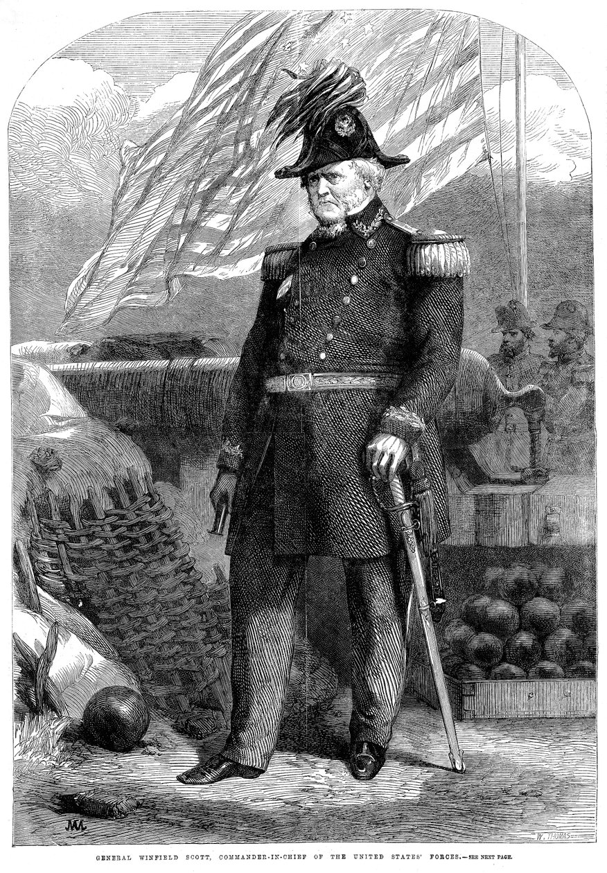 Winfield Scott, soldado americano, 1861 de Unbekannt