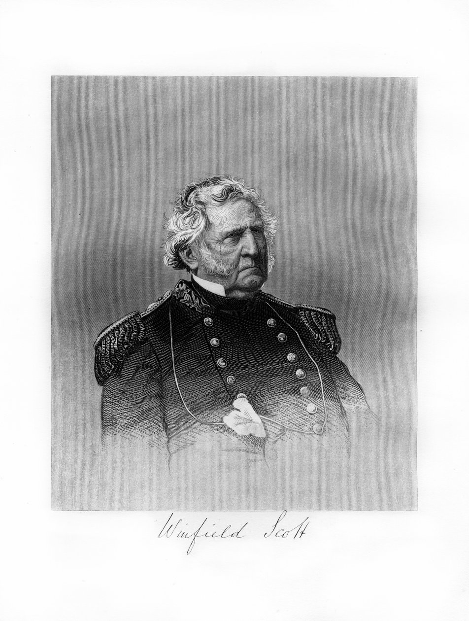 Winfield Scott, general do exército dos EUA, diplomata e candidato à presidência, 1872 de Unbekannt