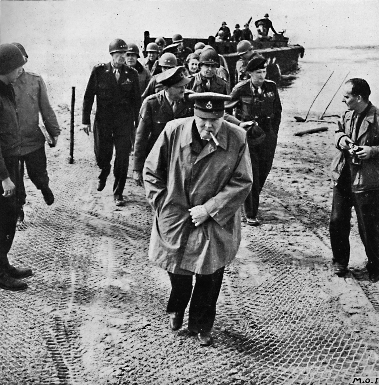Winston Churchill do outro lado do Reno. Para fora na Alemanha! Para a vitória !, 1945 de Unbekannt