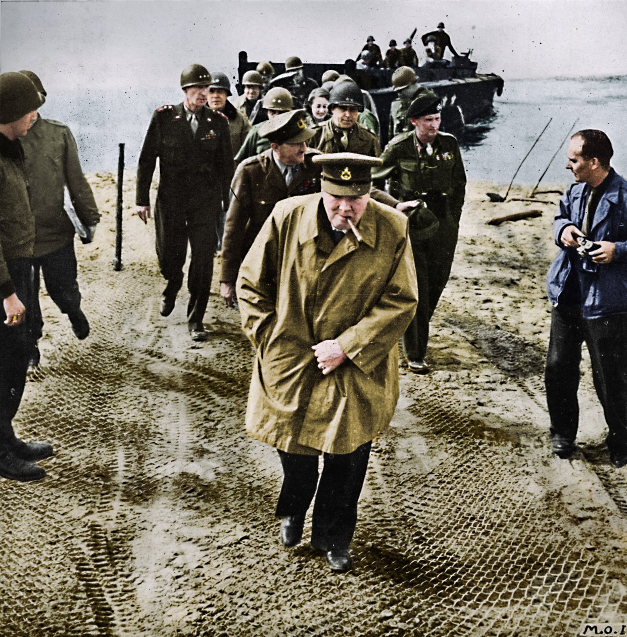 Winston Churchill do outro lado do Reno. Para fora na Alemanha! Para a vitória !, 1945 de Unbekannt