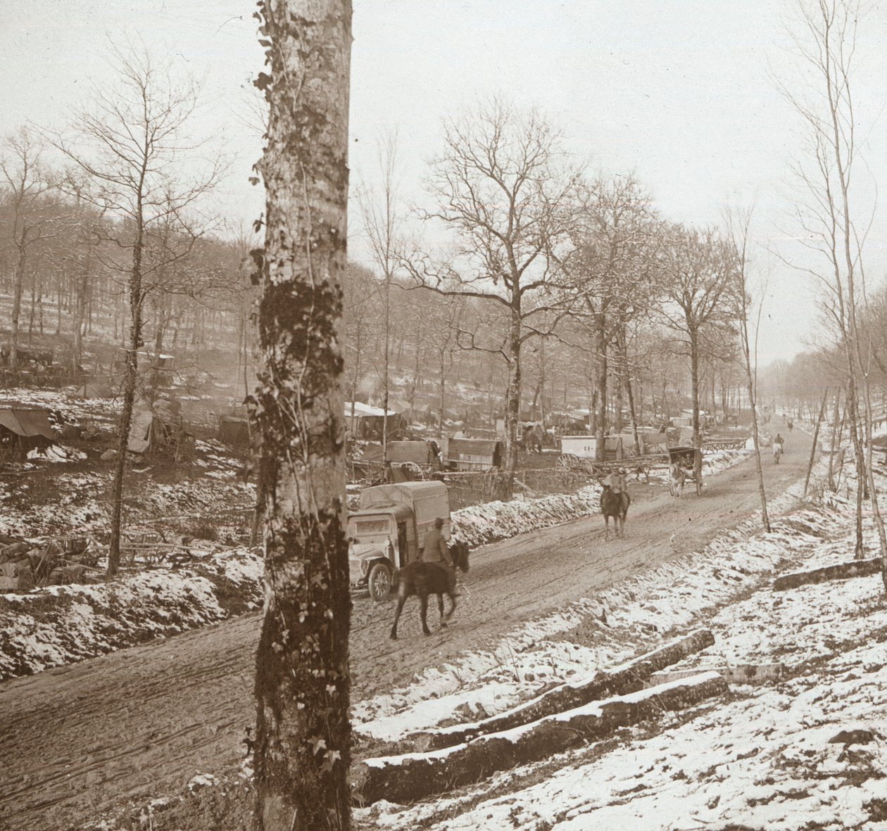 Inverno, Genicourt, norte da França, c1914-c1918 de Unbekannt