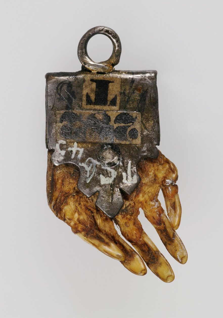 Pata de toupeira de bruxa Amuleto de toupeira, século XVIII de Unbekannt