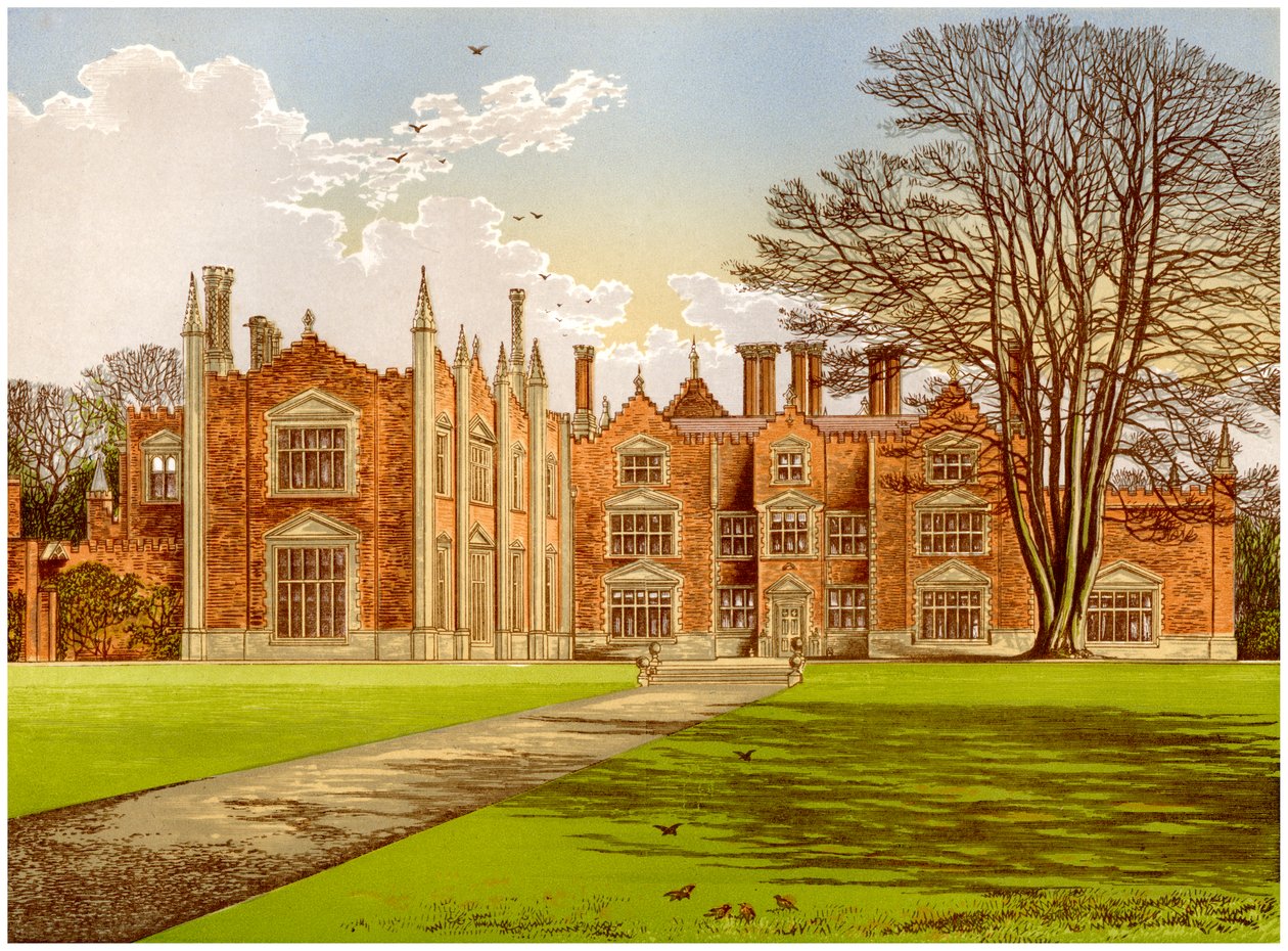 Witchingham Hall, Norfolk, casa de Visconde Canterbury, c1880 de Unbekannt