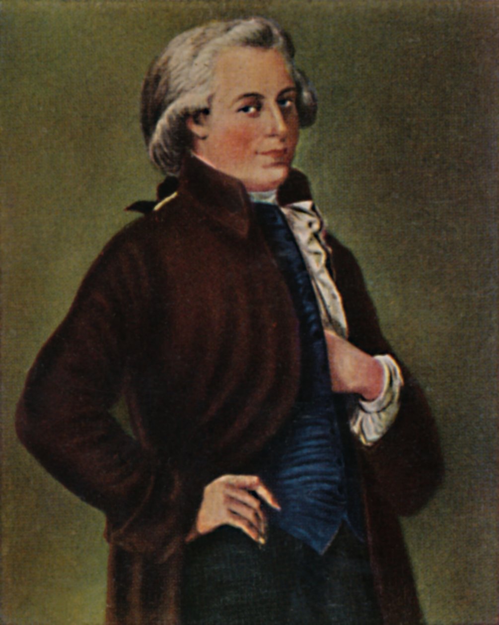 Wolfgang Amadeus Mozart 1756-1791. - Pintura de perna de mesa, 1934. de Unbekannt