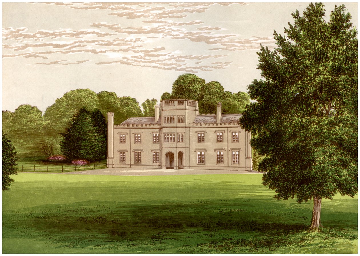 Wolseley Hall, Staffordshire, casa do Barão Wolseley, c1880 de Unbekannt