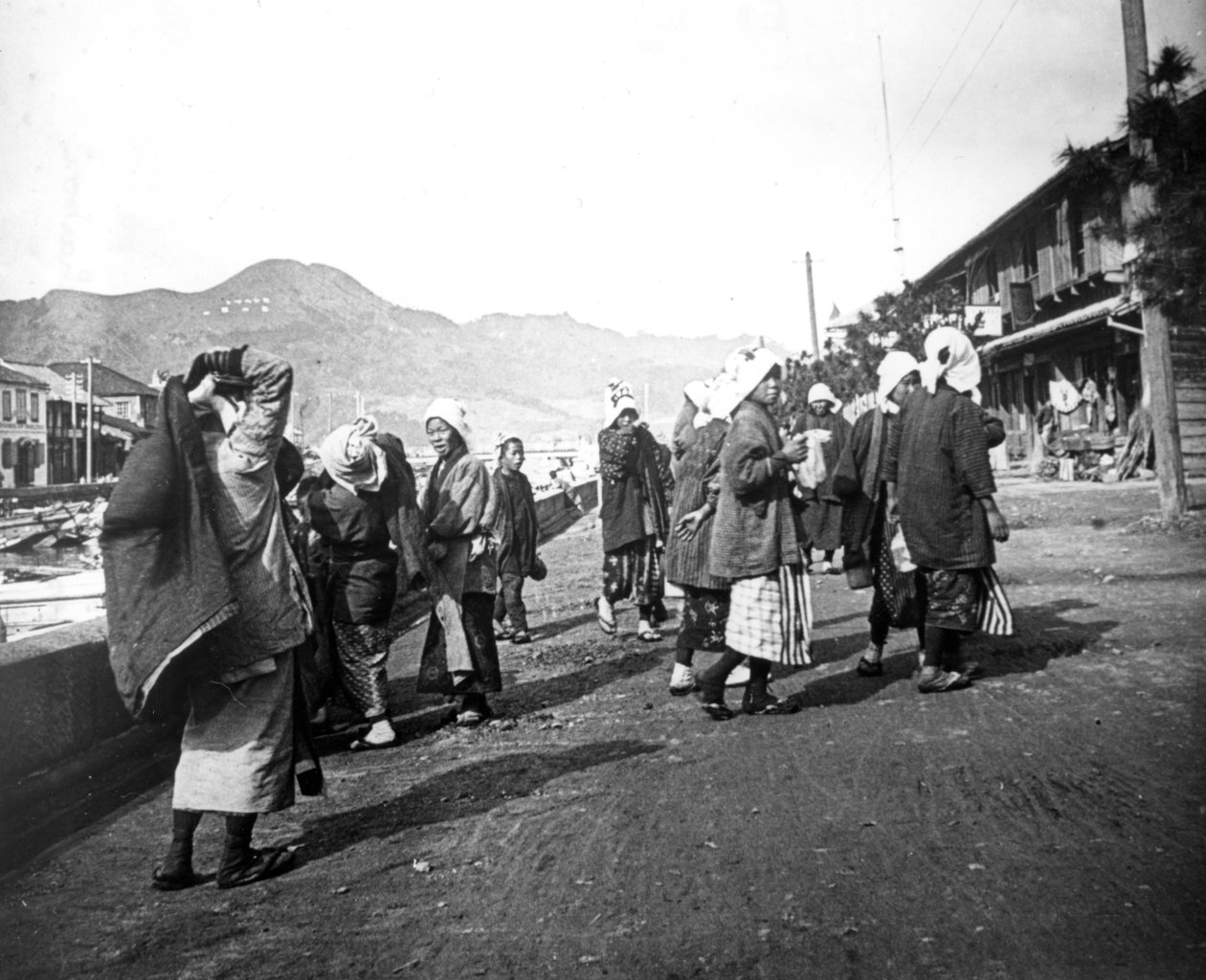Mulher, carregar, cargas, carvão, nagasaki, japão, c1900 de Unbekannt