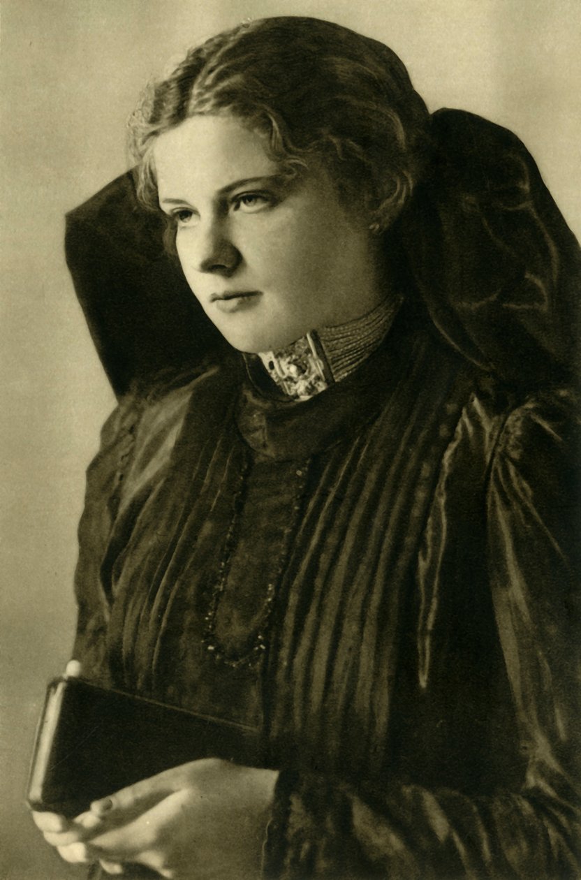 Mulher em traje tradicional, Alta Áustria, c1935. de Unbekannt