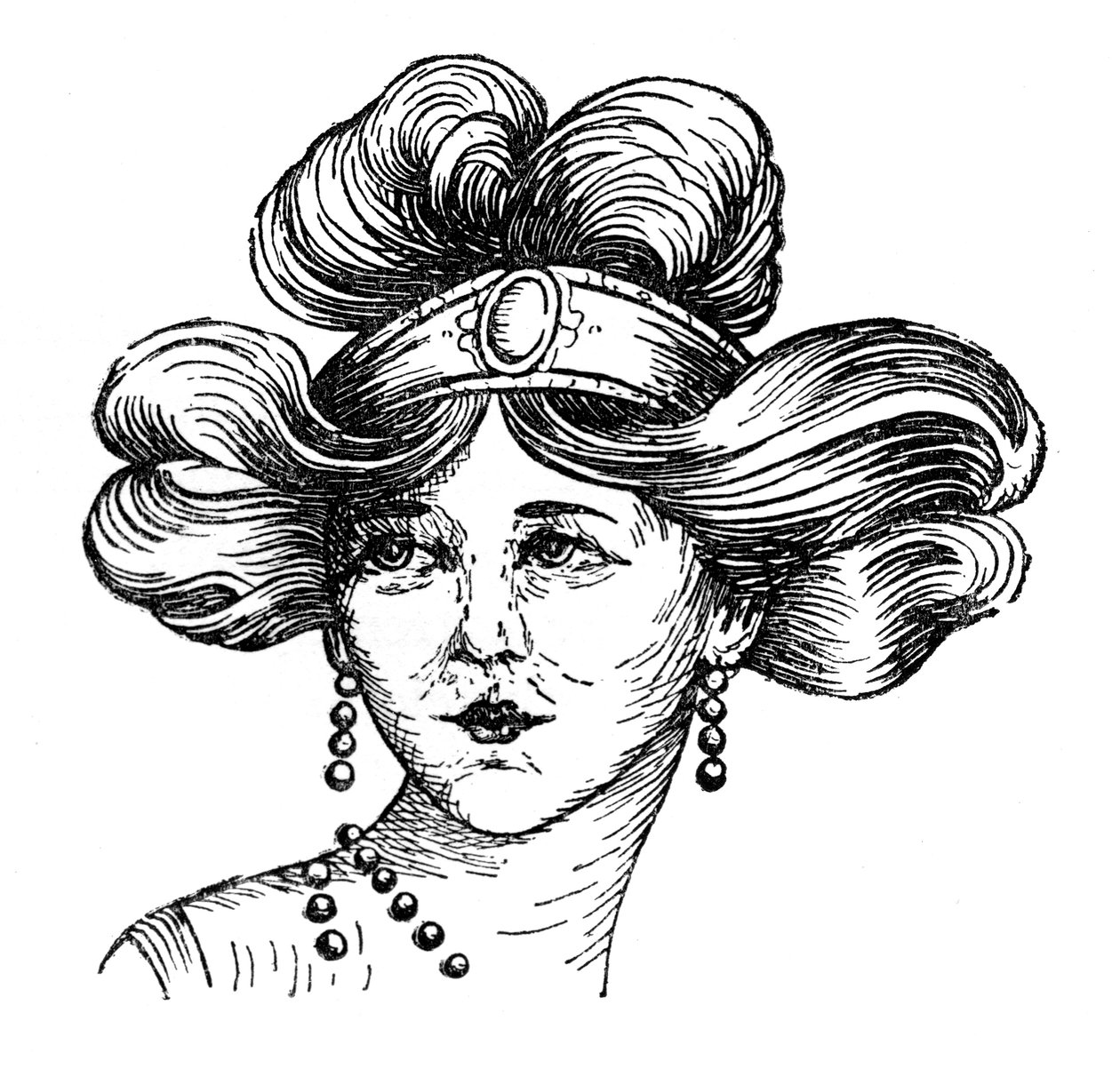 Penteado da mulher, 1910 de Unbekannt