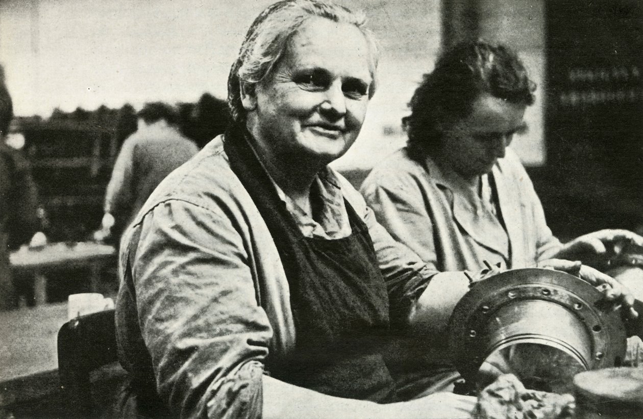 Trabalhadores de manutenção e reparo de aeronaves, Gales do Sul, Segunda Guerra Mundial, c1939-c1944 1946. de Unbekannt