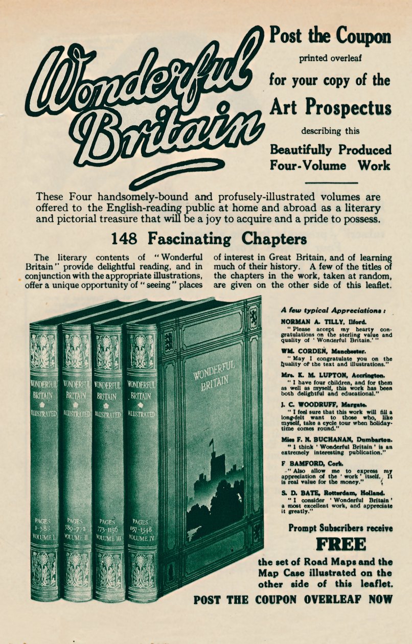 Maravilhosa propaganda de livro na Grã-Bretanha, 1935 de Unbekannt
