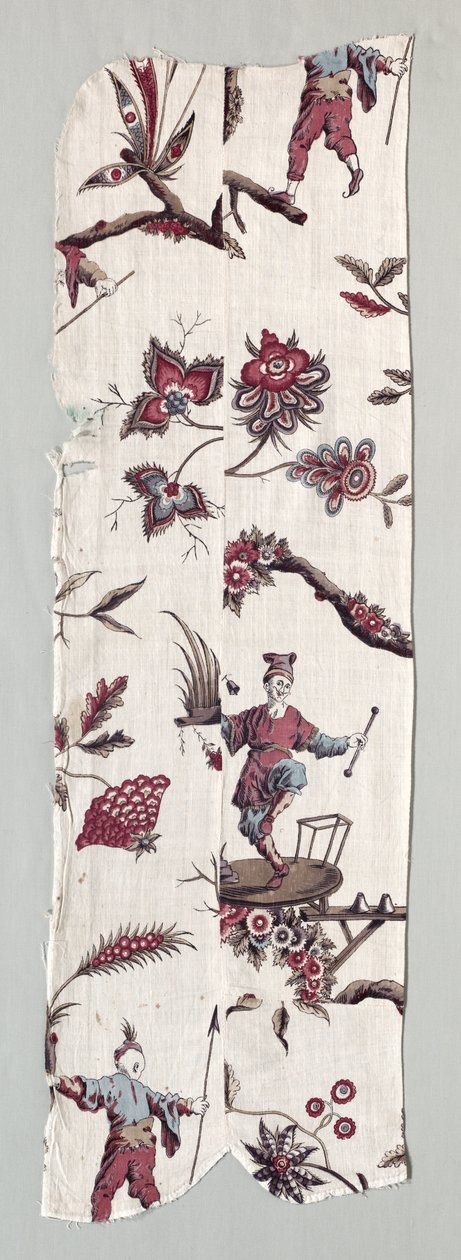 Fragmentos de têxteis impressos em xilogravura, c. 1785 de Unbekannt