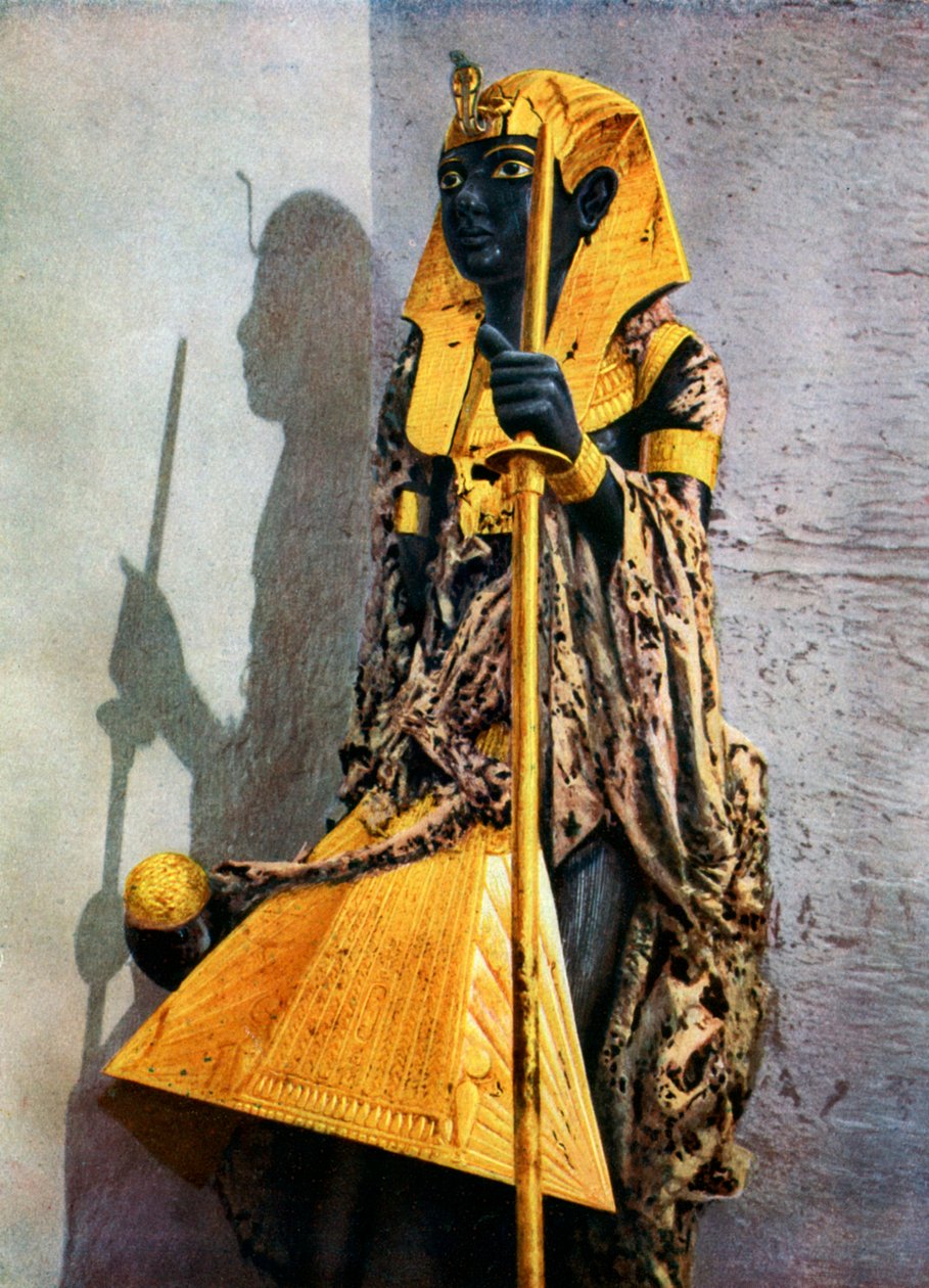 Estátua de madeira de Tutankhamon, Egito, 1933-1934 de Unbekannt
