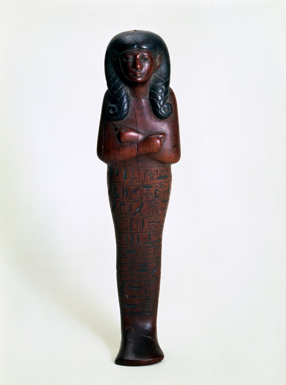 Estatueta de madeira ushabti de Mutry, antigo egípcio, séculos XVI ou XV aC de Unbekannt
