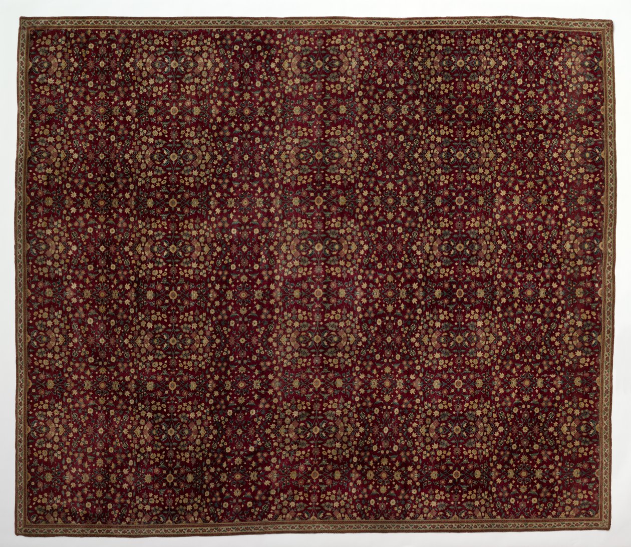 Tapete de lã com decoração de millefleurs, início dos anos 1600. de Unbekannt