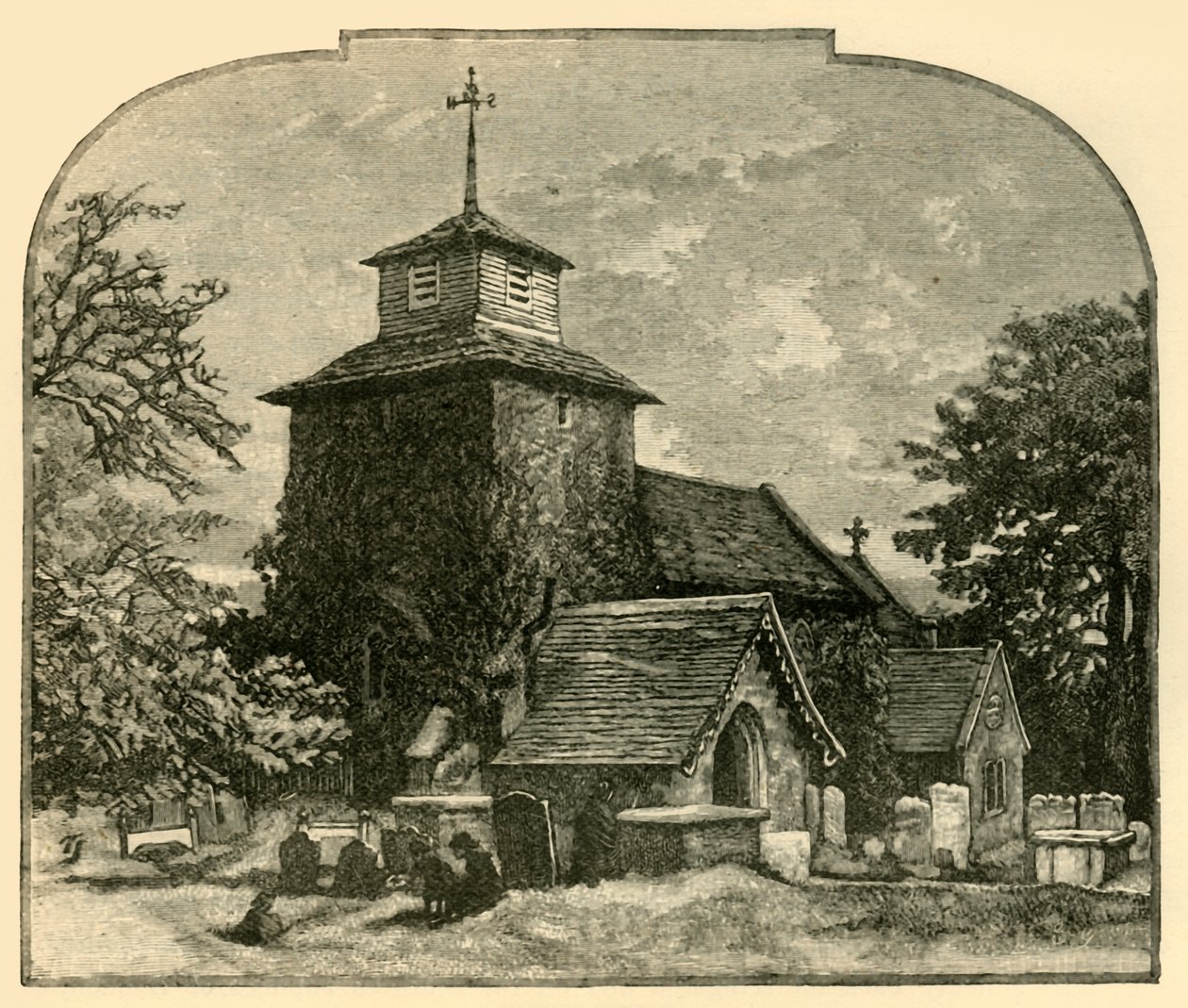 Igreja de Wooton, 1898. de Unbekannt
